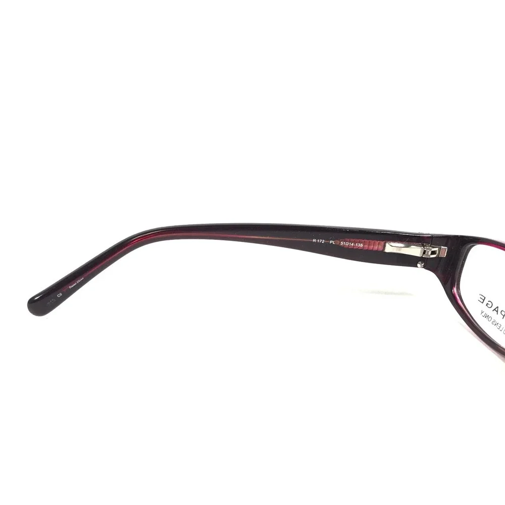 Rampage Eyeglasses Frames R172 PL Purple Rectangular Oval Full Rim 51-14-135